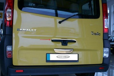 Накладка на крышку багажника (нерж.) 1 шт RENAULT TRAFIC 2010 > ― PEARPLUS.ru